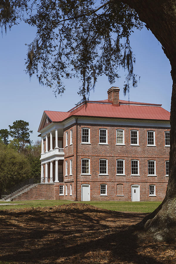 Side View of Drayton Hall Photograph by Cindy Robinson