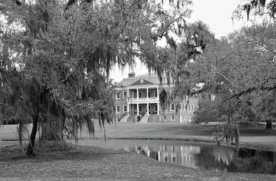Drayton Hall Plantation Black and White Photograph by Bruce Gourley
