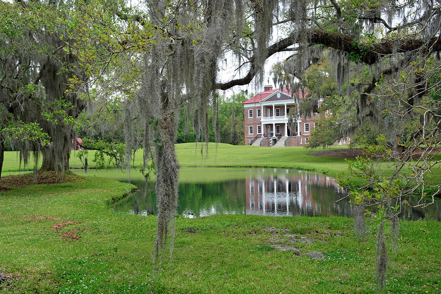 Drayton Hall Plantation House on Charlestons Ashley River Photograph by Bruce Gourley