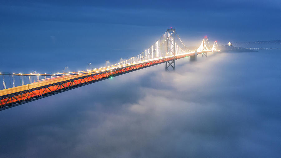 Dream Bridge, San Francisco Bay Photograph by Vincent James