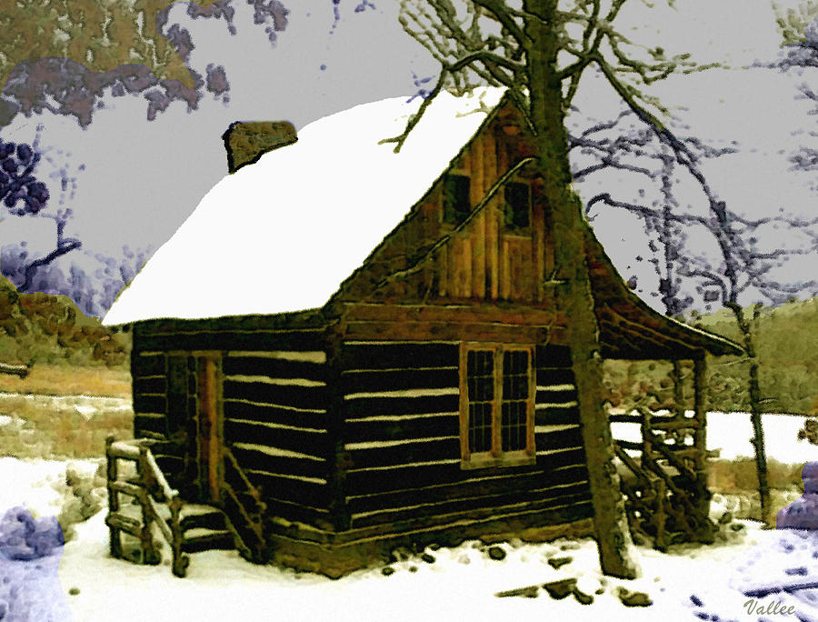 Dream Cabin Painting by Vallee Johnson
