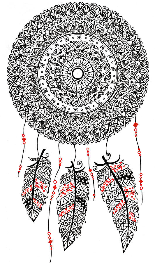 white or black Dream Catcher, For Decoration, Size: 6 Inch Ka Ring at Rs  40/piece in Ghaziabad