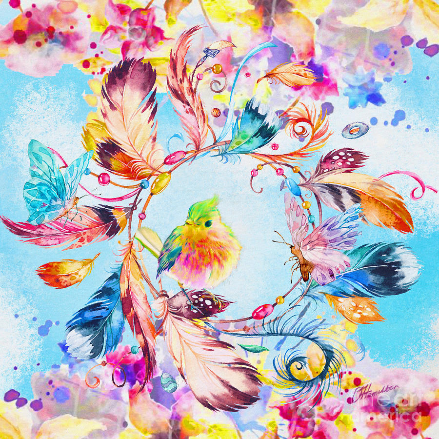 Dream Catcher Mixed Media by Olga Hamilton