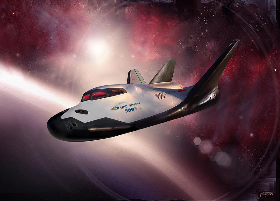 Dream Chaser in orbit Digital Art by James Vaughan