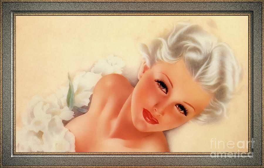 Dream Girl by Alberto Vargas Remastered Xzendor7 Reproductions Painting by Xzendor7