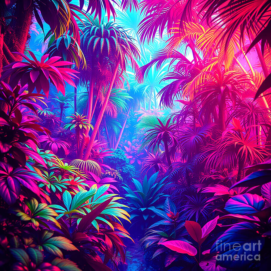 Dream Jungle Digital Art by Steve Mitchell Dream Jungle Digital Art by Steve Mitchell