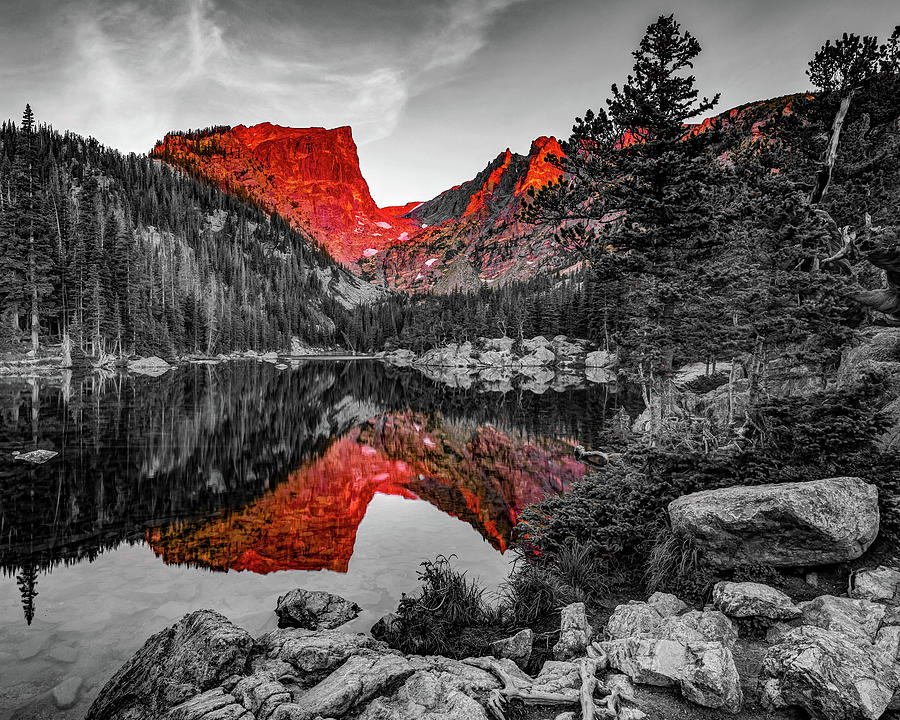 Dream Lake Peak Sunrise - Estes Park Colorado Photograph by Gregory Ballos