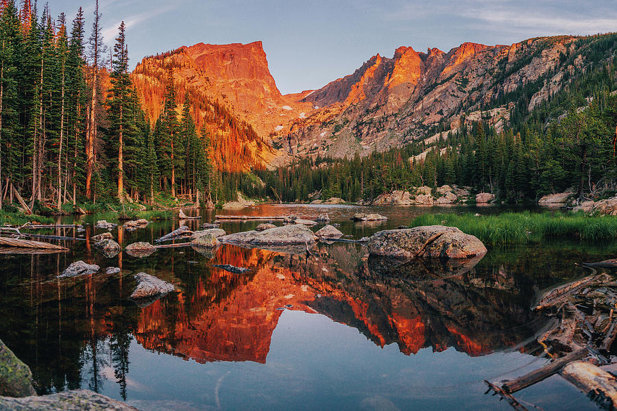 Rocky Mountain National Park Photograph - Dream Lake Sunrise, Rocky Mountain National Park, Colorado by Jeff Rose