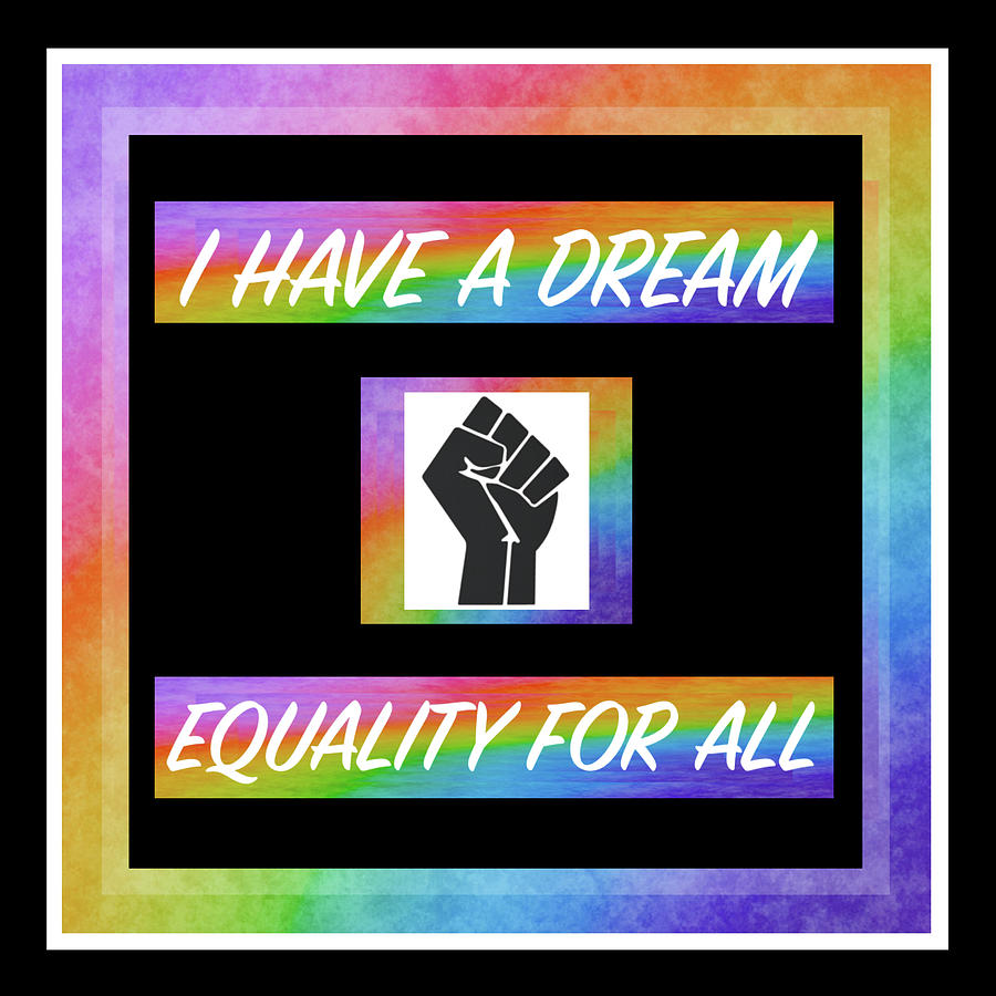 Dream Of Equality Square - R11W Digital Art by Artistic Mystic