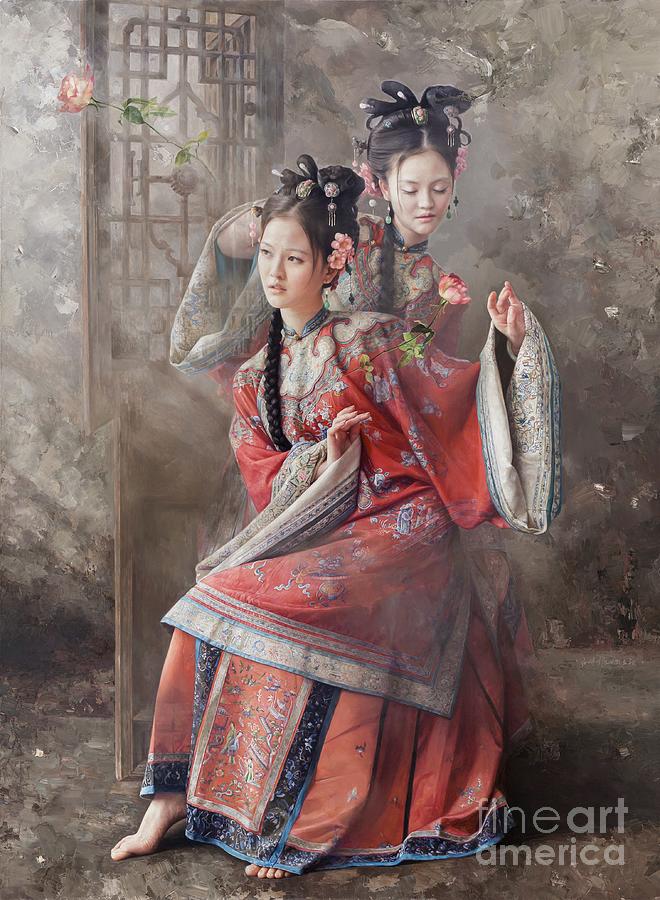 Dream of virtuous lover Painting by Mingyue Wang Dream of virtuous lover Painting by Mingyue Wang