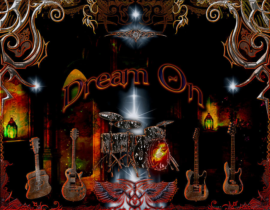Aerosmith Digital Art - Dream On by Michael Damiani