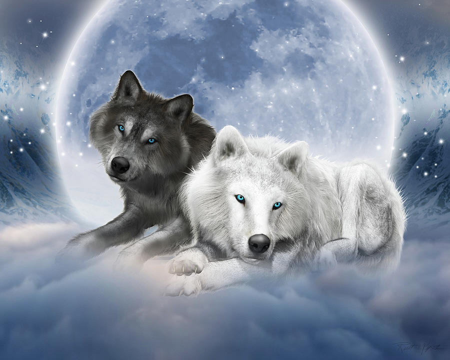 Dream Wolves Digital Art by Artseyestudio - Fine Art America