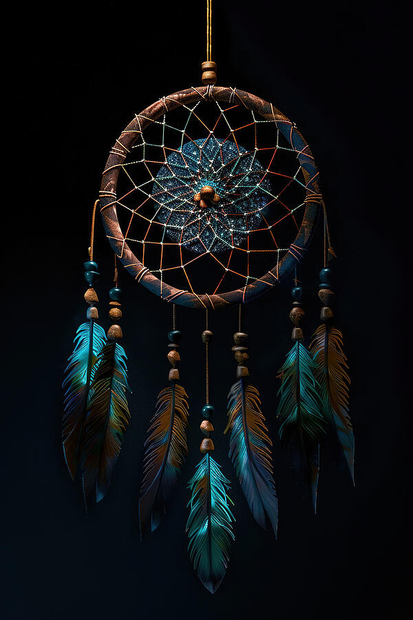 Dreamcatcher Blue Digital Art by Athena Mckinzie