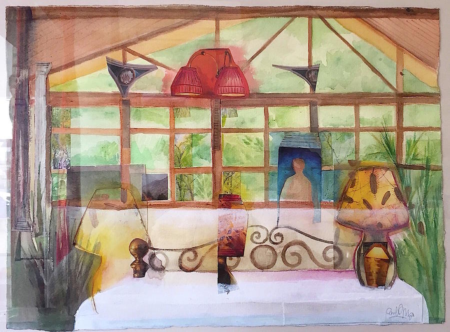 Dreamed view from the window Painting by Carolina Prieto Moreno