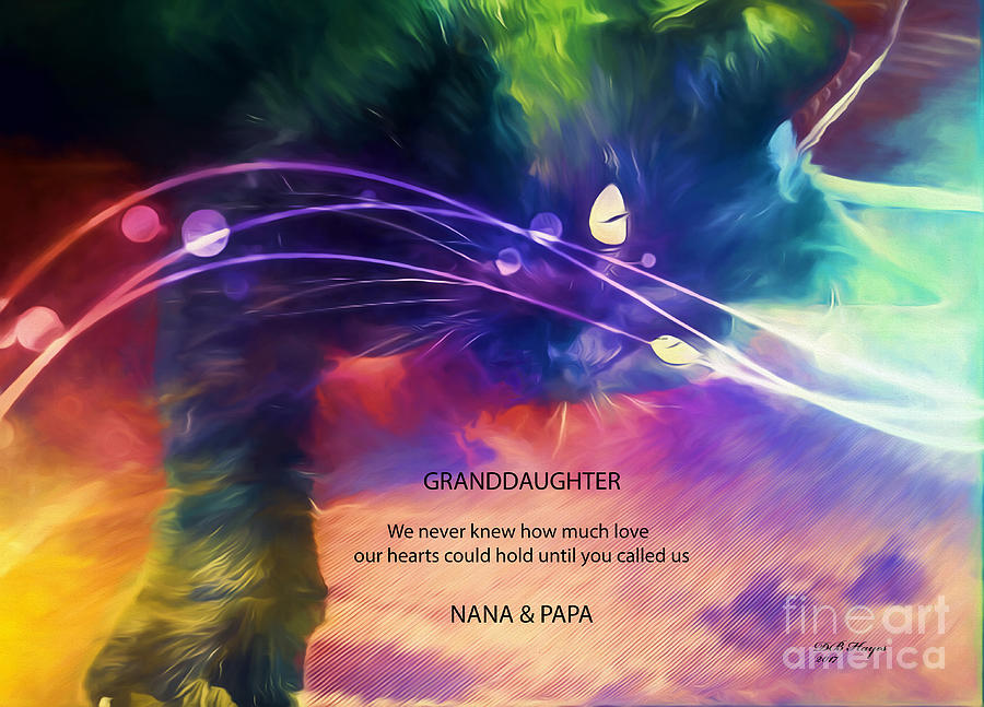 Dreamer With Granddaughter Message Mixed Media by DB Hayes Dreamer With Granddaughter Message Mixed Media by DB Hayes