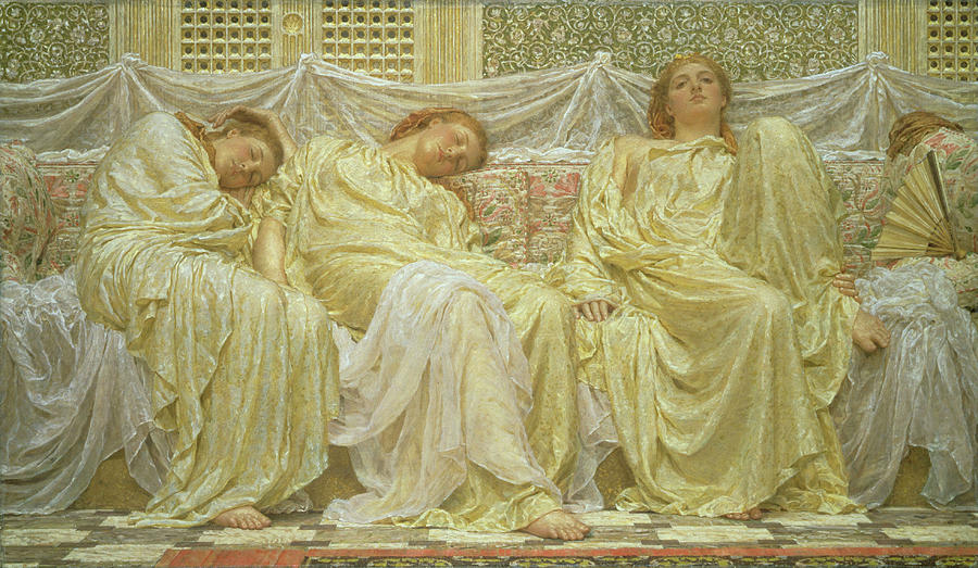Dreamers, 1850-1882 Painting by Albert Joseph Moore