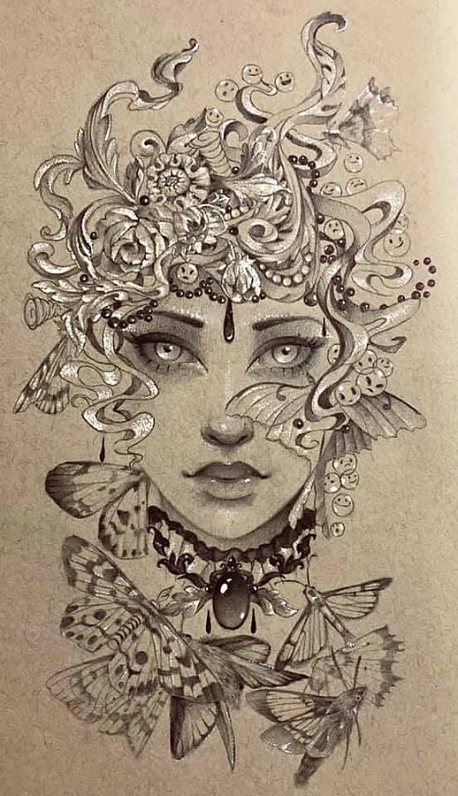 Dreaming Drawing by Anastasia Michaels | Fine Art America