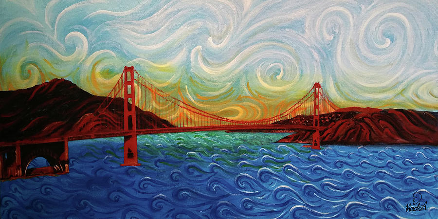 Dreaming Golden Gate Painting by Hadi Aghaee