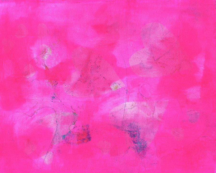 Dreaming hearts in pink Painting by Karen Kaspar