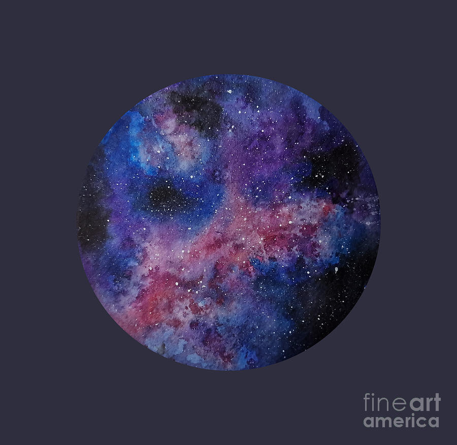 Dreaming in nebula Painting by Paola Baroni