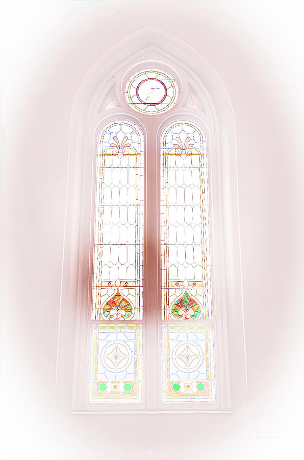 Dreaming in Pink Chapel Window Photograph by Diane Lindon Coy