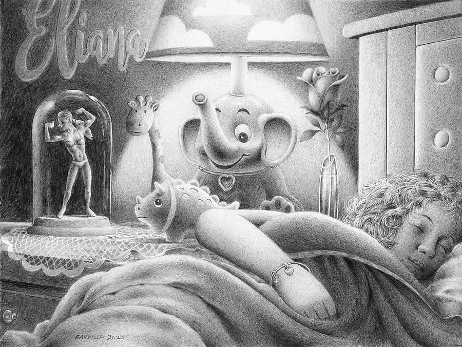 Dreaming Drawing by Mike Farrell