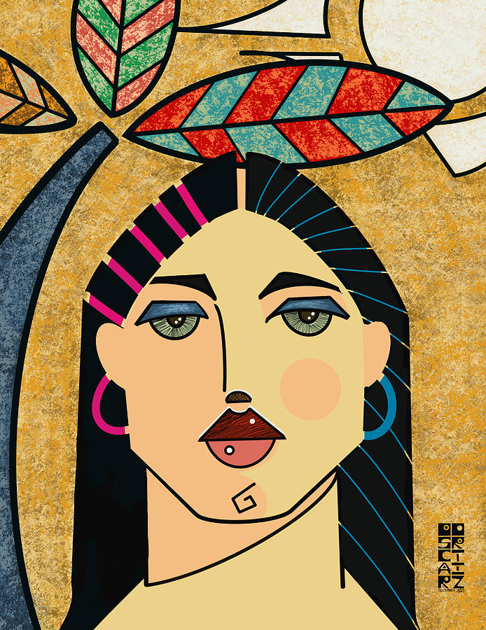 Yuiza Painting by Oscar Ortiz