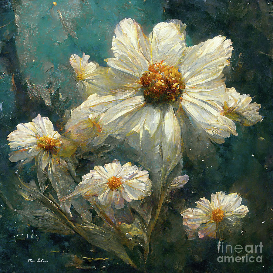 Dreaming Of Daises Painting by Tina LeCour