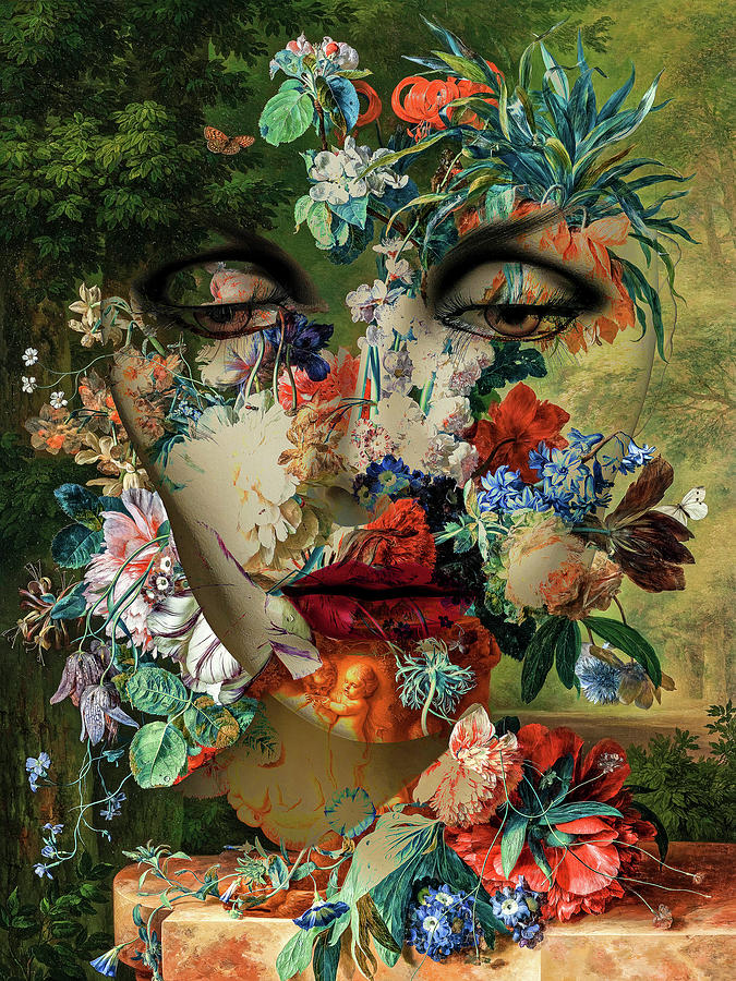 Dreaming of flowers Digital Art by Gabi Hampe