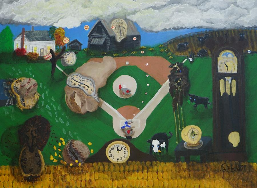 Dreaming of Game Time Painting by Lisa Hinshaw