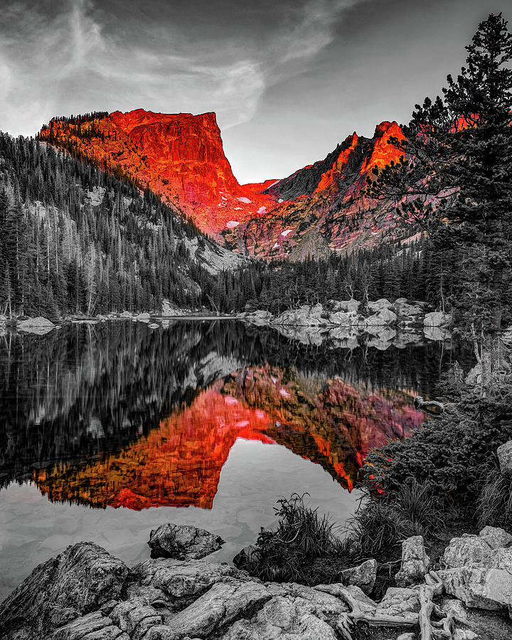 Dreaming of Hallett Peak - Rocky Mountain Colorado Sunrise Photograph by Gregory Ballos
