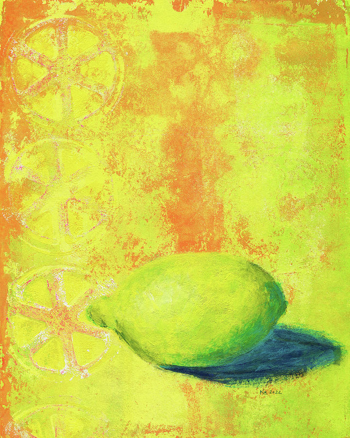 Dreaming of lemonade Painting by Karen Kaspar