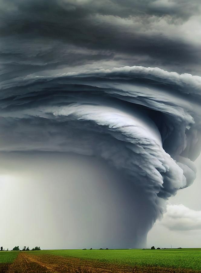 Dreaming of Storm Season  Digital Art by Ally White