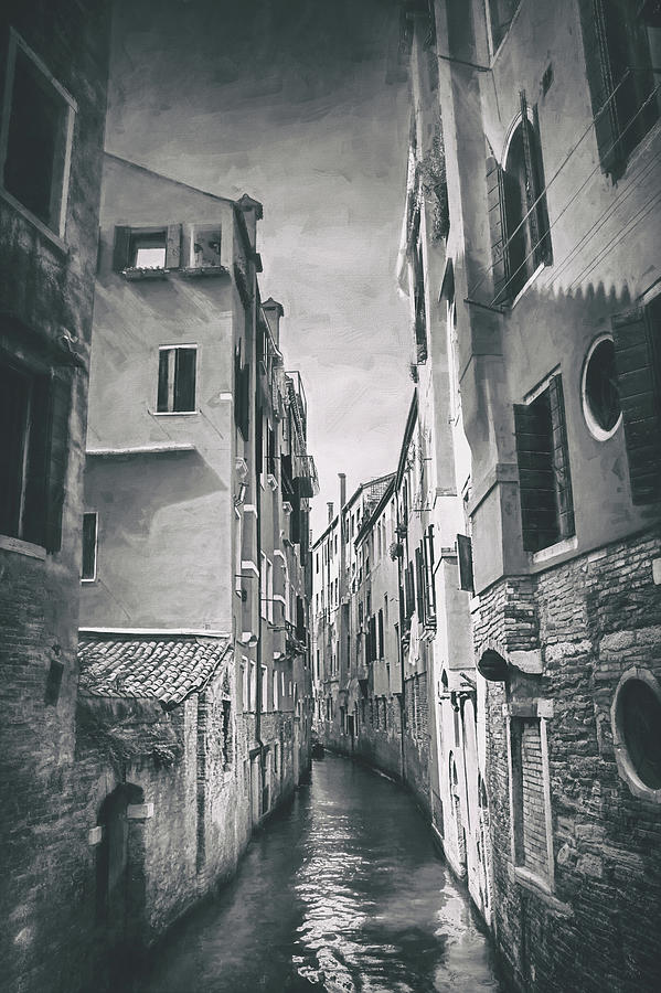 Dreaming Of Venice In Black And White Photograph
