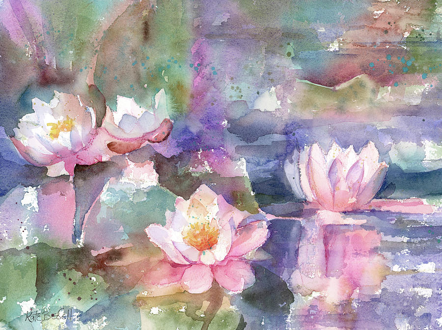 Dreaming of Waterlilies Painting by Kate Bedell