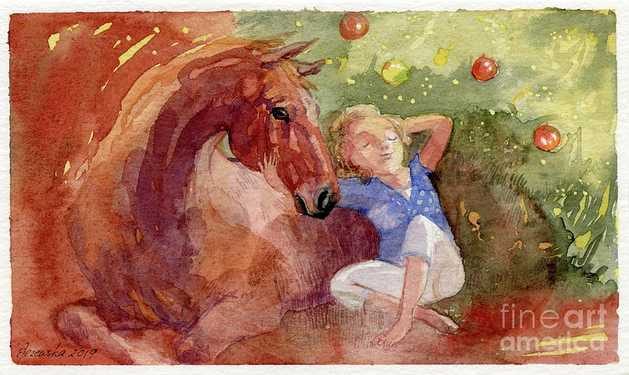 Dreaming Under Christmas Tree Painting