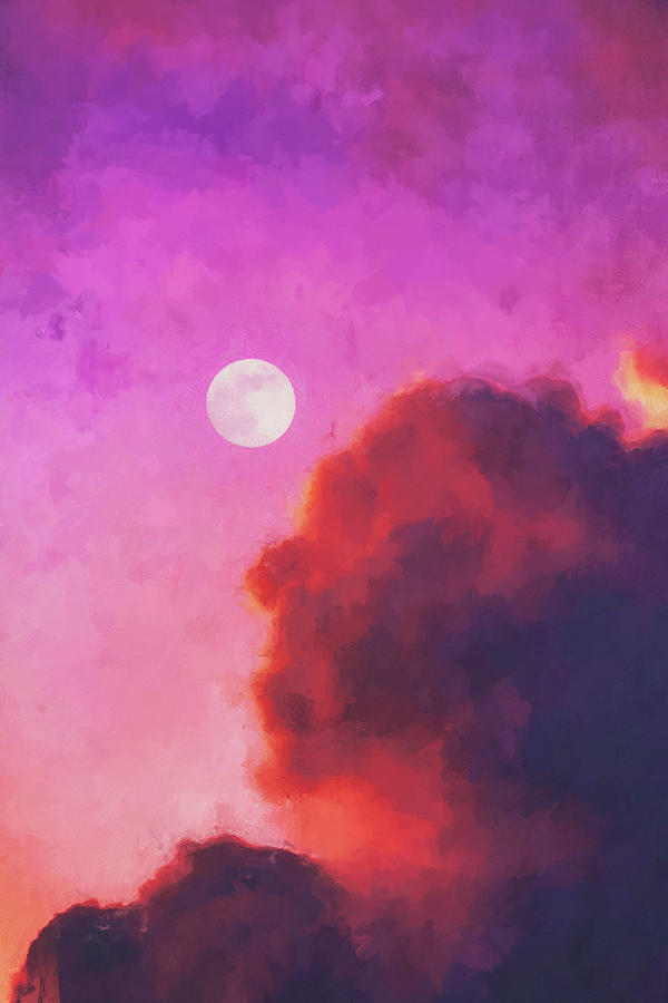 Dreaming under the Fullmoon - 01 Painting by AM FineArtPrints