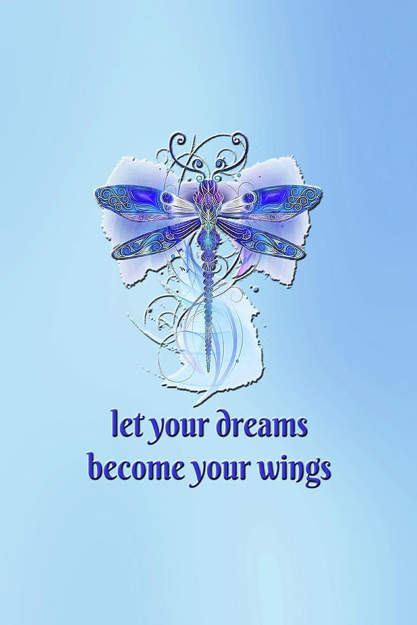 Dreams Become Wings Digital Art by HH Photography of Florida