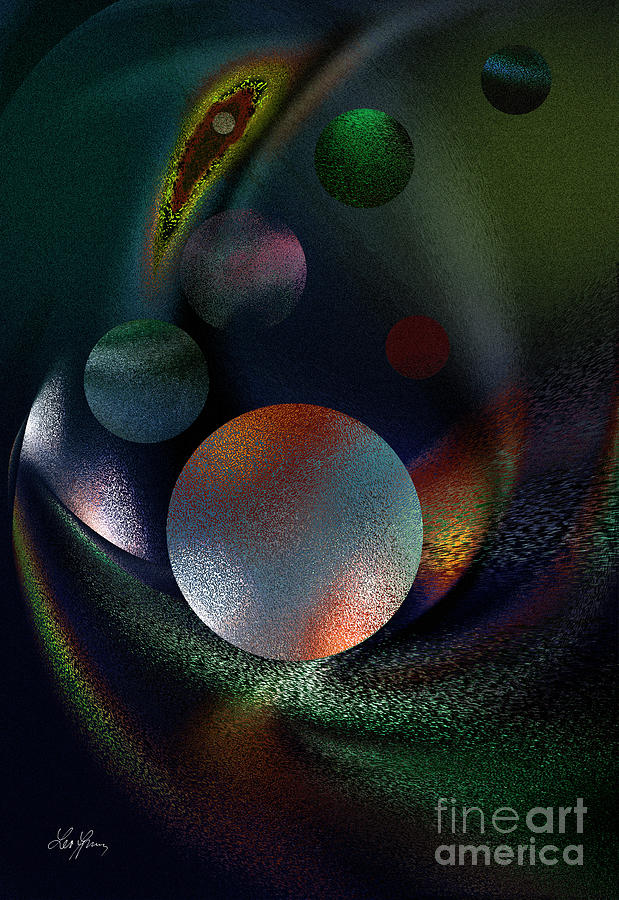 Dreams have the shape of a sphere Digital Art by Leo Symon