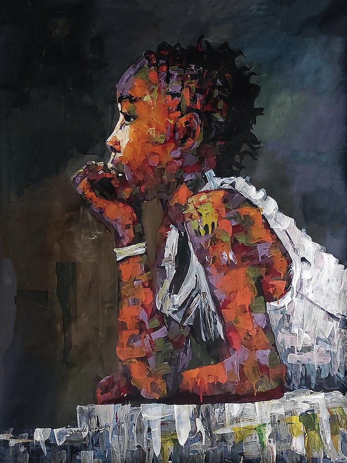 Dreams Of A Girl Child Painting by Ronnie Moyo