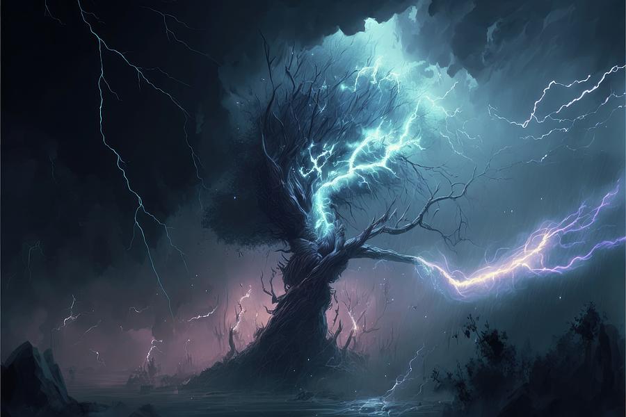 Dreams of Lightning Digital Art by James Hodge - Pixels