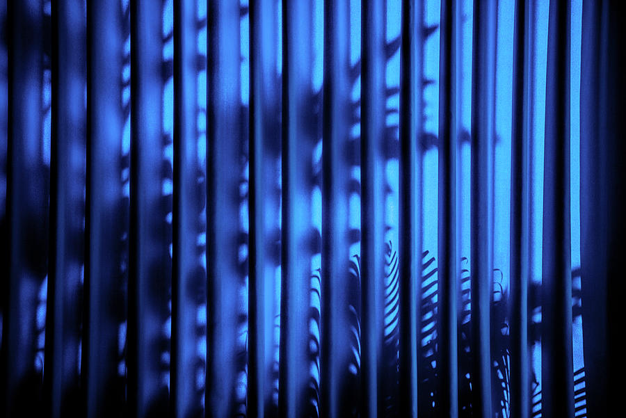 Dreamy Bali - Blue Curtain Shadow II Photograph by Philippe HUGONNARD