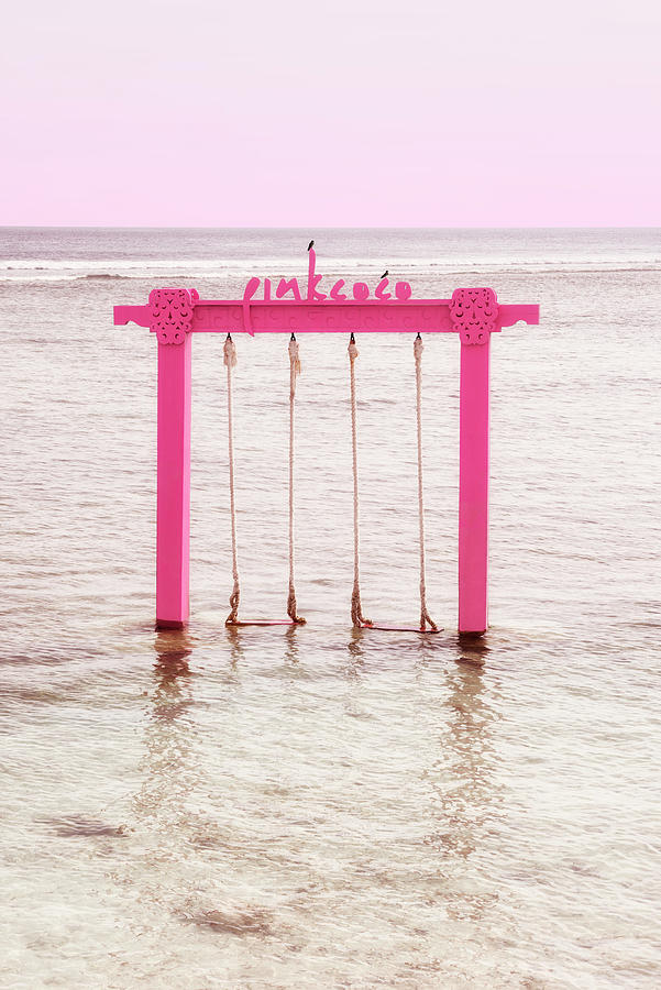 Dreamy Bali - Pink Swing Photograph by Philippe HUGONNARD