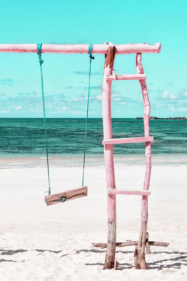 Dreamy Bali - Pink Swing Right Photograph by Philippe HUGONNARD