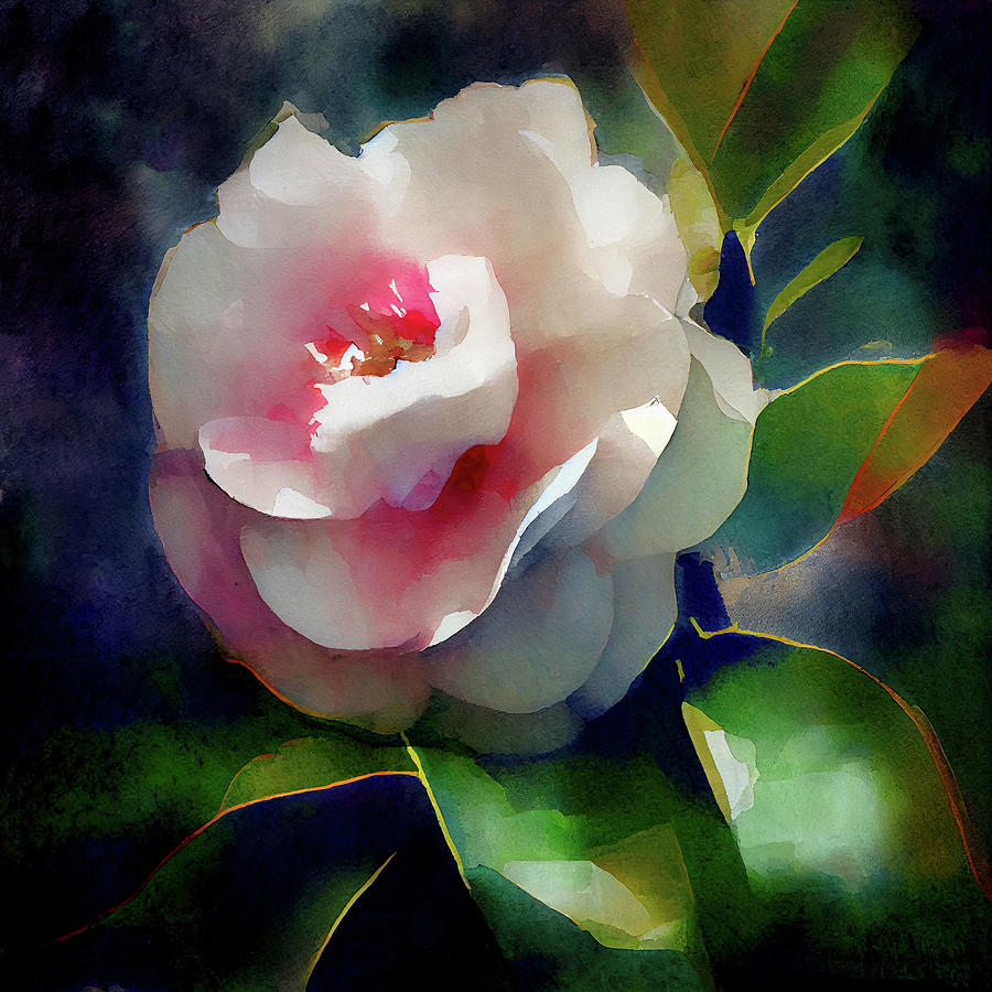 Dreamy Camellia Blossom Photograph by Mark Tisdale