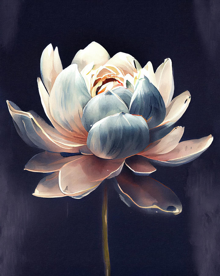 Dreamy Lotus Flower Digital Art by Mark Tisdale
