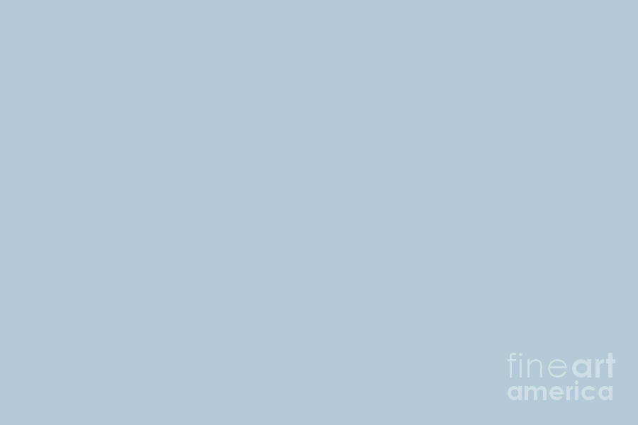 Dreamy Pastel Blue Grey Solid Color Pairs To Sherwin Williams Blissful Blue  SW 6527 by PIPA Fine Art - Simply Solid