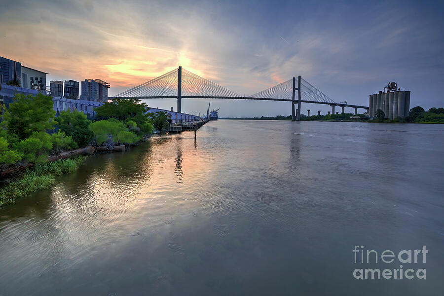Dreamy Sunset on the Savannah River Photograph by Shelia Hunt