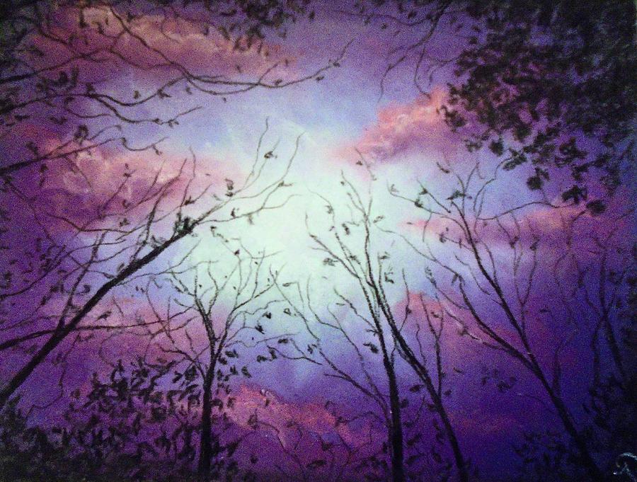 Dreamy Woods  Pastel by Jen Shearer