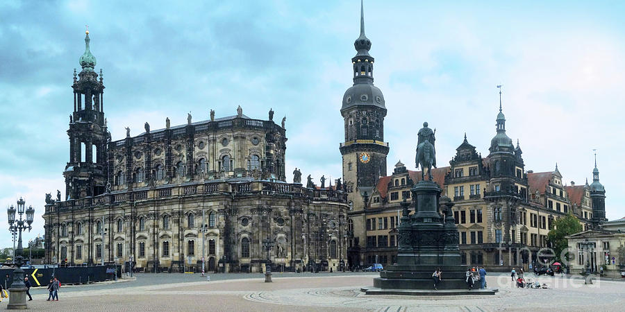Dresden Castle and Court Church Photograph by Rudi Prott